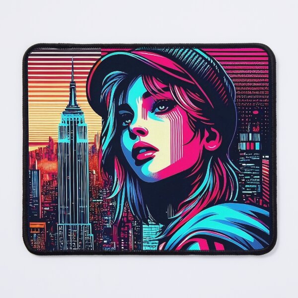 Item preview, "Neon Glitch Goddess 2.0 : Unleash Your Futuristic Style!" designed and sold by Cocodino ⭐⭐⭐⭐⭐.