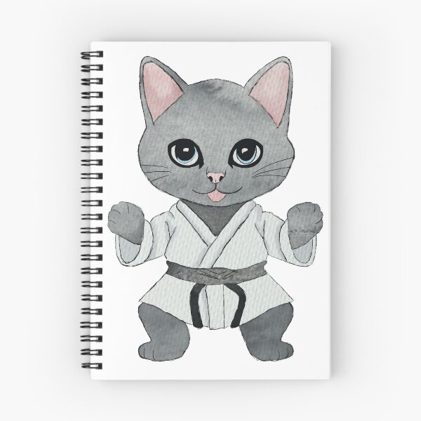 Item preview, Karate cat in white kimono designed and sold by Znikoma.