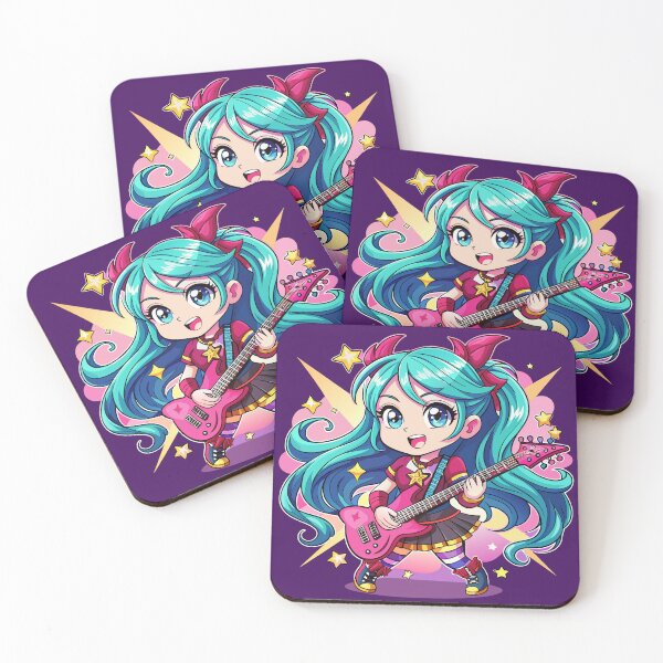 Item preview, Melodic Joy: Kawaii Guitarist designed and sold by AgarutanPrint.
