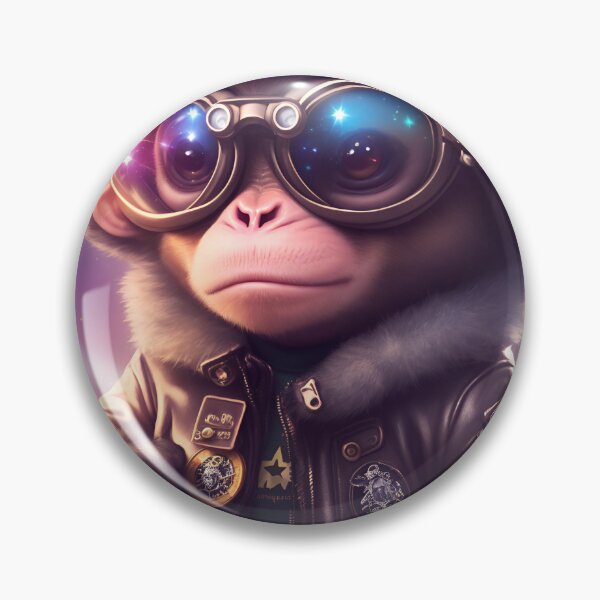 Item preview, Cool Aviator monkey designed and sold by LeoVik.