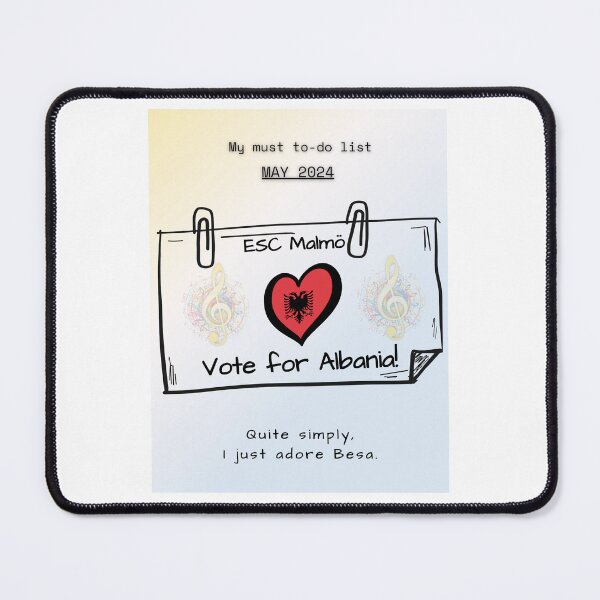 Item preview, EUROVISION SONG CONTEST 2024, VOTE FOR ALBANIA designed and sold by CreativeBizarre.