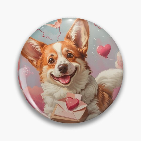 Item preview, Valentine's dog Corgi designed and sold by CorgiCuddle.