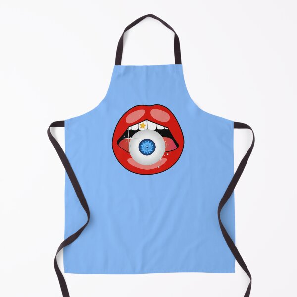 Item preview, RUNAWAY STEPH Design Red Blue Eye Ball Mouth Classic designed and sold by RunawaySteph.