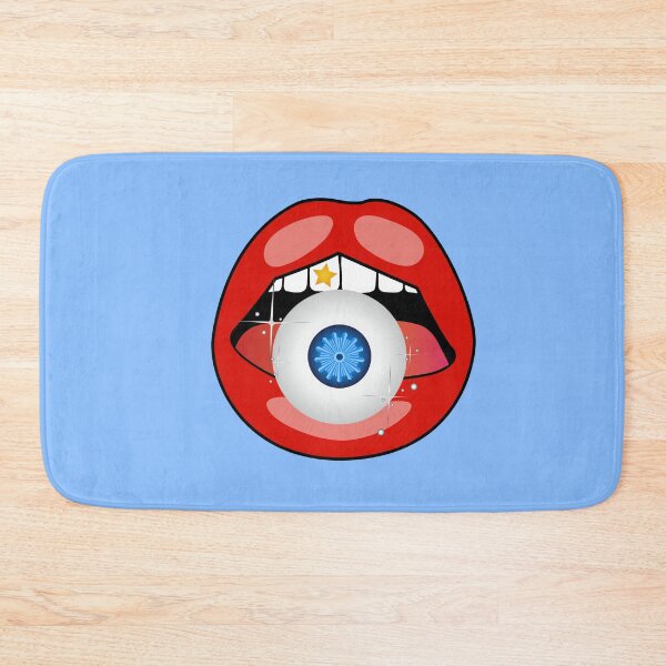 Item preview, RUNAWAY STEPH Design Red Blue Eye Ball Mouth Classic designed and sold by RunawaySteph.
