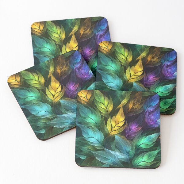 Item preview, Abstract drawing of multicolored leaves designed and sold by Super-Fox.