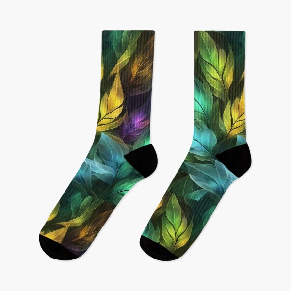 Item preview, Abstract drawing of multicolored leaves designed and sold by Super-Fox.