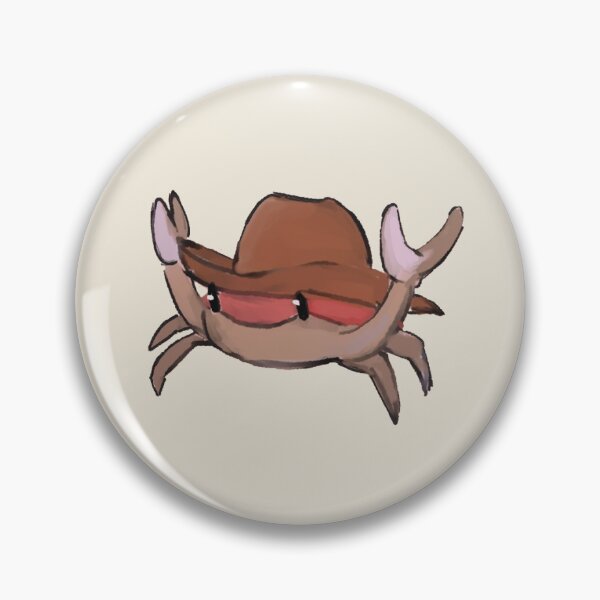 Item preview, Crab with cowboy hat meme drawing designed and sold by Asutip.