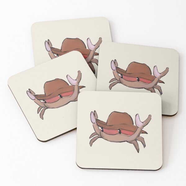 Item preview, Crab with cowboy hat meme drawing designed and sold by Asutip.