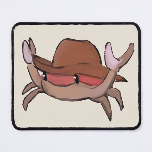 Item preview, Crab with cowboy hat meme drawing designed and sold by Asutip.