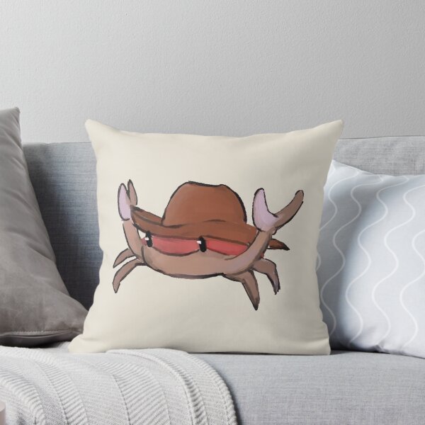 Item preview, Crab with cowboy hat meme drawing designed and sold by Asutip.
