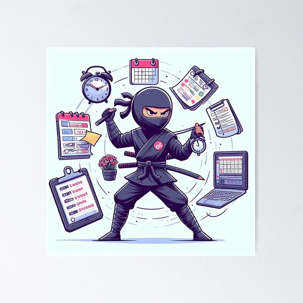 Item preview, Ninja Productivity Master designed and sold by Wonderall.