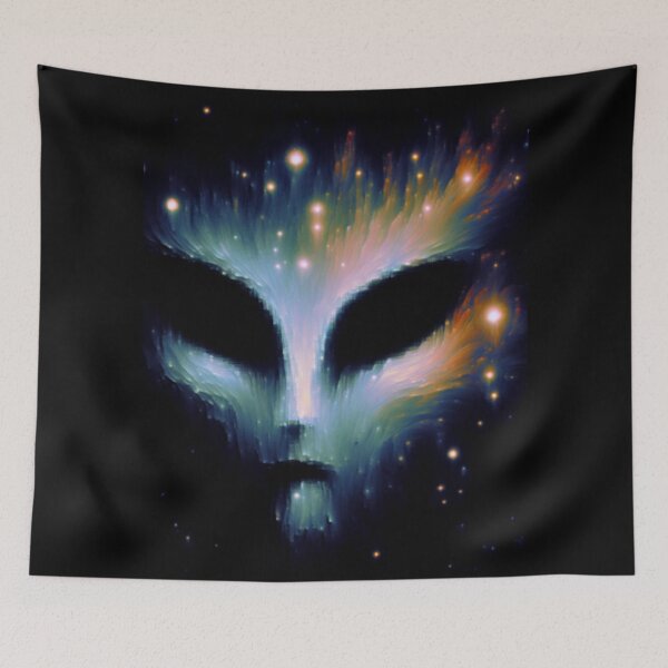 Item preview, Alien Face in Space designed and sold by Tlemus9.