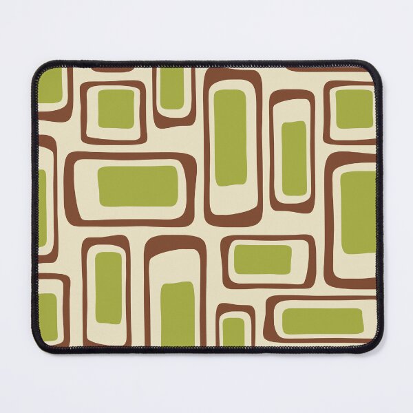 Item preview, Mid Century Modern Abstract Pattern in Brown and Green designed and sold by tonymagnerart.