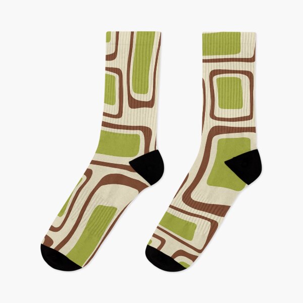 Item preview, Mid Century Modern Abstract Pattern in Brown and Green designed and sold by tonymagnerart.