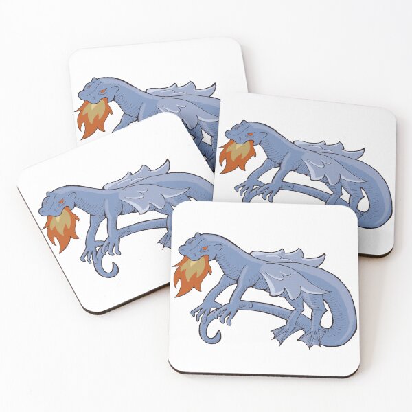Item preview, Medieval Bestiary Dragon - Blue designed and sold by Gray-Atelier.