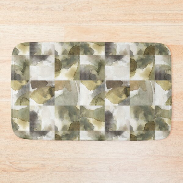 Item preview, Squared handmade watercolor collage gray designed and sold by Alessandro Remo Mazzoni Remotextiles.