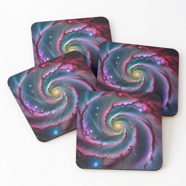 Item preview, Circular spiral colorful galaxy designed and sold by Inspyralia.