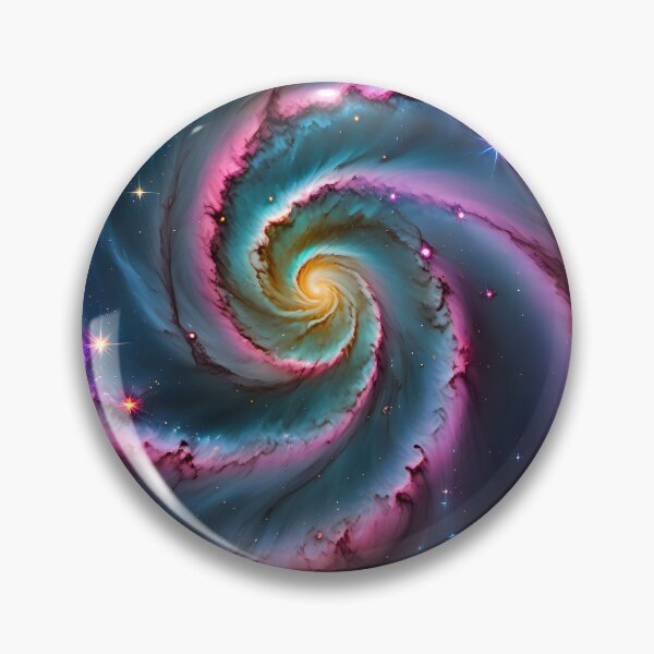 Item preview, Circular spiral colorful galaxy designed and sold by Inspyralia.