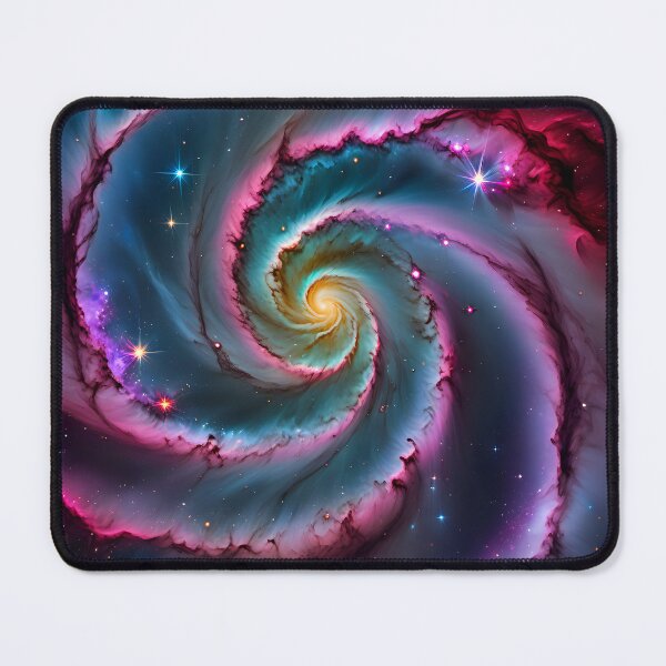 Item preview, Circular spiral colorful galaxy designed and sold by Inspyralia.