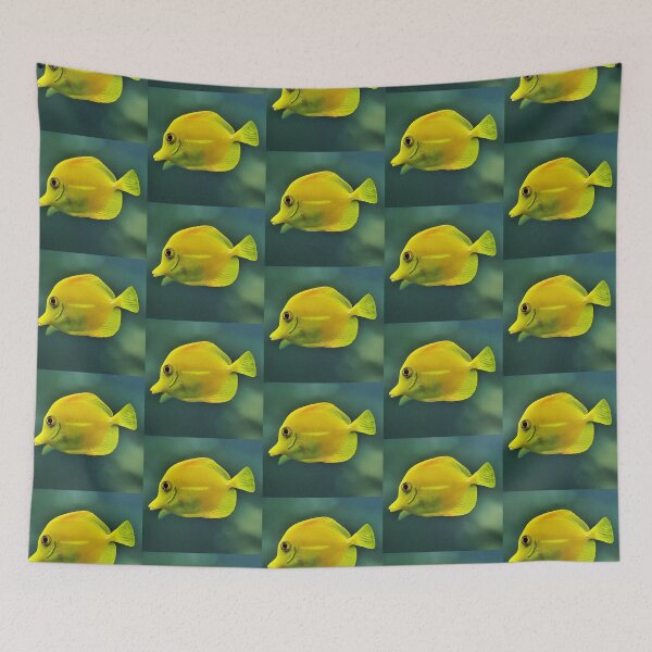 Item preview, Swimming tropical yellow fish Frutiger Aero designed and sold by Marici8.