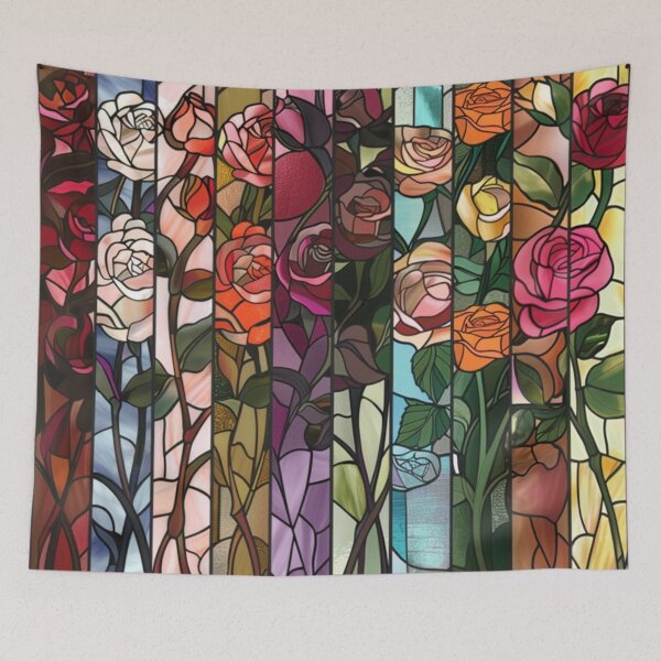 Item preview, Rose Columns #2 - Floral Pattern designed and sold by AiHead.
