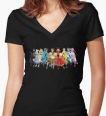 EEVEE EVOLUTIONS Humanization Women's Fitted V-Neck T-Shirt