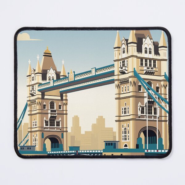 Item preview, Vintage Retro Travel Poster London Tower Bridge - England designed and sold by artra-shop.