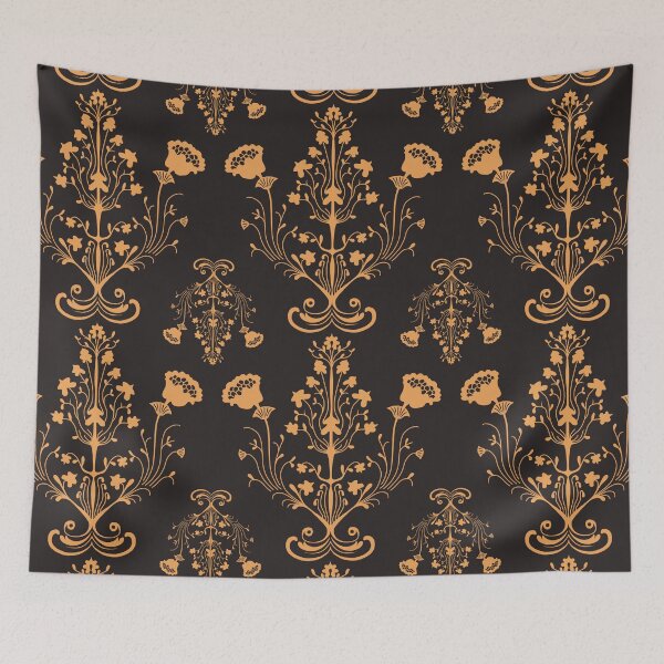 Item preview, Damask floral pattern designed and sold by Karin Schön.