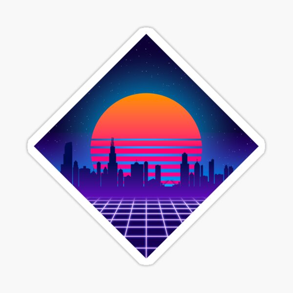 Item preview, Outrun Chicago designed and sold by MiaMcFly.
