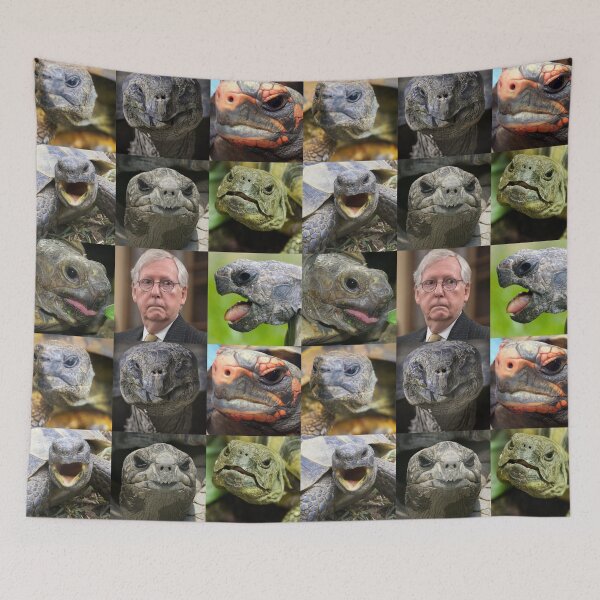 Item preview, Great Turtles and Mitch McConnell Collage designed and sold by Thelittlelord.