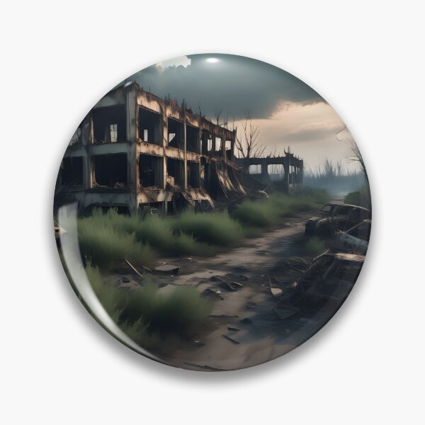 Item preview, Post-apocalyptic ruins landscape designed and sold by Inspyralia.