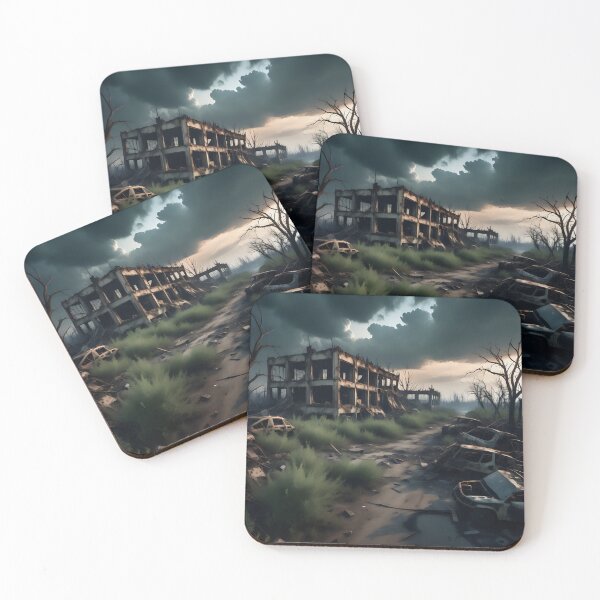 Item preview, Post-apocalyptic ruins landscape designed and sold by Inspyralia.