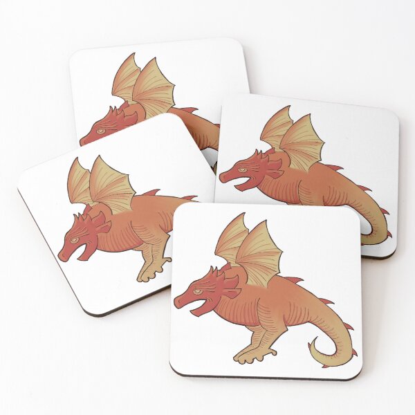 Item preview, Medieval Bestiary Dragon - Orange designed and sold by Gray-Atelier.