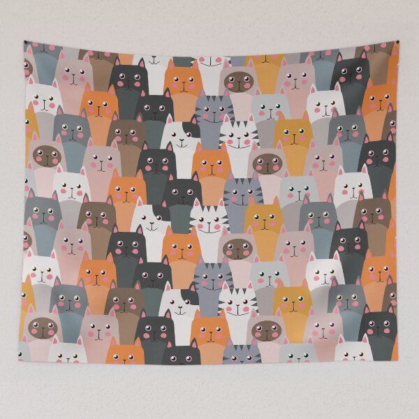Item preview, funny cats faces funny cats faces designed and sold by Trenddesigns24.