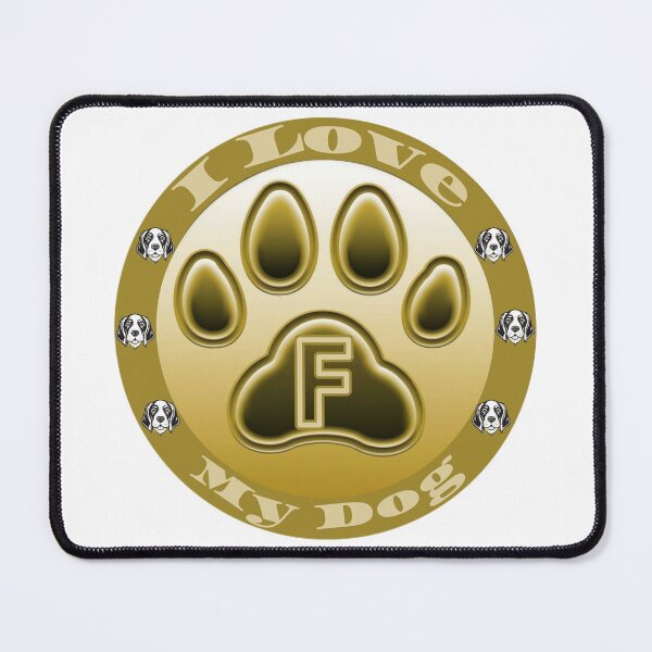 Item preview, Love Dog "F" designed and sold by RAA-Logo-Image.