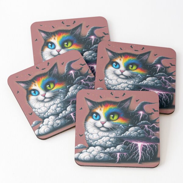 Item preview, Cat of Darkness and Thunder designed and sold by cupipl.