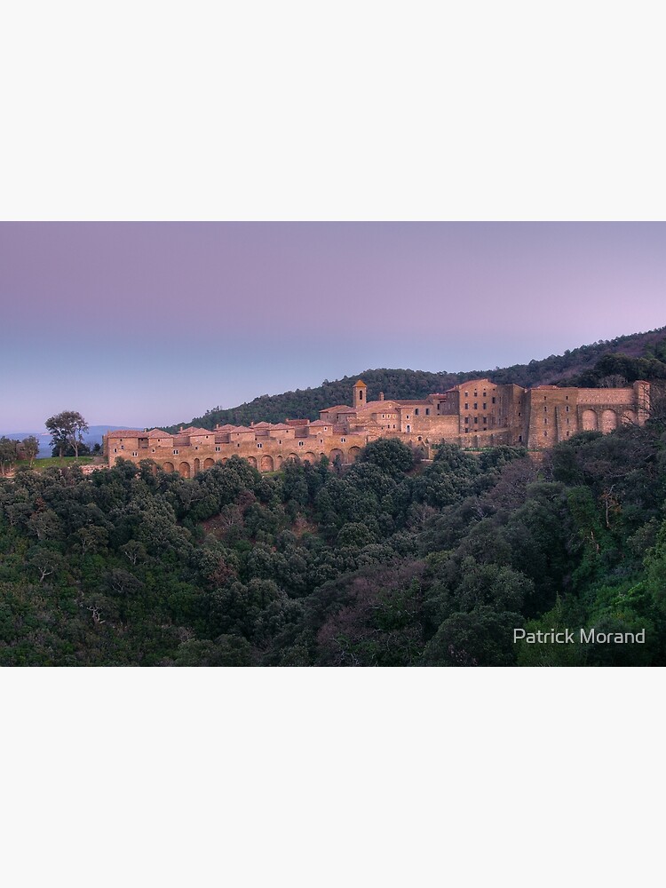 Thumbnail 3 of 3, Photographic Print, Winter dusk over the Chartreuse de la Verne designed and sold by patmo.