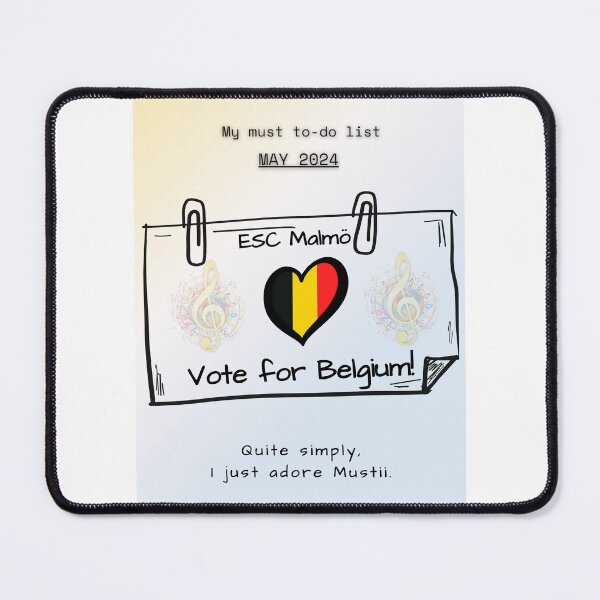 Item preview, EUROVISION SONG CONTEST 2024, VOTE FOR BELGIUM designed and sold by CreativeBizarre.