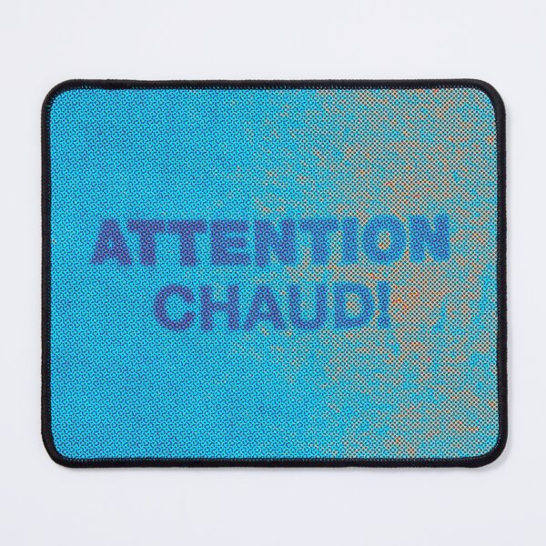 Item preview, "Attention Chaud!" Text Blue Peach Comic Style Photograph - Acadian designed and sold by jolabrese.