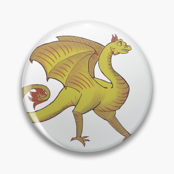 Item preview, Medieval Bestiary Dragon - Yellow designed and sold by Gray-Atelier.