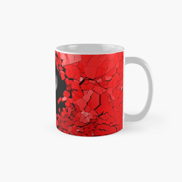 Item preview, 3D Moon Mug,  Red Broken Wall Night Moon Mug Sublimation Design designed and sold by Easywear.