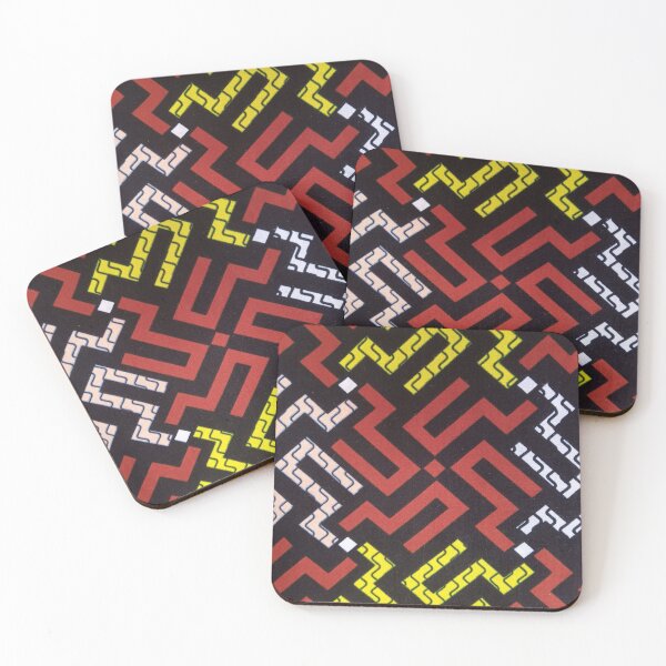 Item preview, brown yellow black print designed and sold by textileprint.