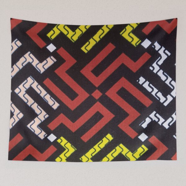 Item preview, brown yellow black print designed and sold by textileprint.