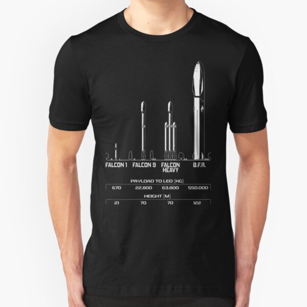 Big F***ing Rocket (BFR) - SpaceX - Elon Musk Slim Fit T-Shirt