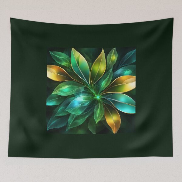 Item preview, Abstract drawing of multicolored leaves designed and sold by Super-Fox.
