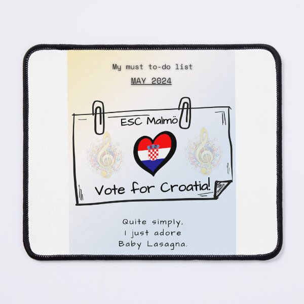 Item preview, EUROVISION SONG CONTEST 2024, VOTE FOR CROATIA designed and sold by CreativeBizarre.