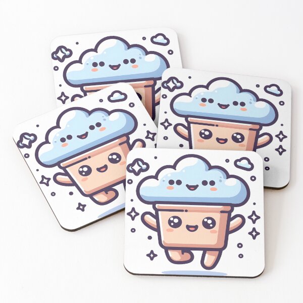 Item preview, Kawaii Kawaii Golem With Cloud Hat designed and sold by CanvasCutie.