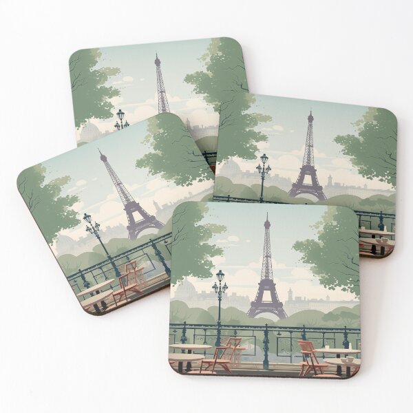 Item preview, France Paris - Vintage Retro Travel Poster Eiffel Tower designed and sold by artra-shop.