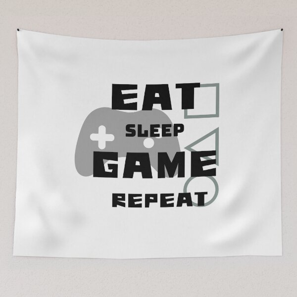 Item preview, Eat Sleep Game Repeat designed and sold by Zentee-s.