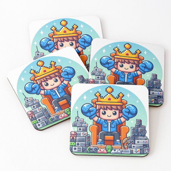 Item preview, Kawaii Game Developer With Pixelated Gloves designed and sold by CanvasCutie.